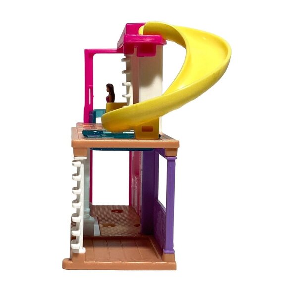 Mini BarbieLand Dreamhouse & Mini Barbie Doll Elevator Slide Pool #HYF47 Mattel - Picture 6 of 16